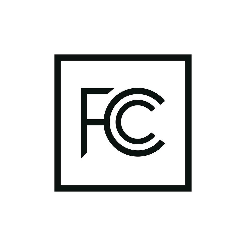 fcc förpackning mark ikon symbol vektor