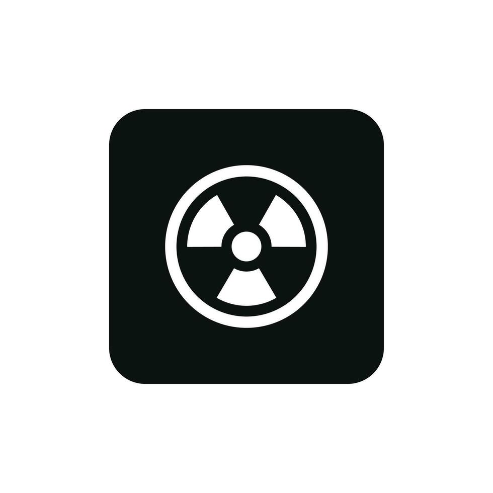 Strahlung Verpackung Kennzeichen Symbol Symbol Vektor