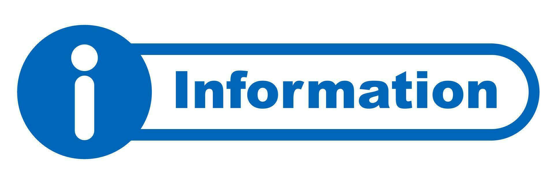 Information Logo. Information Schreibtisch. Vektor. vektor