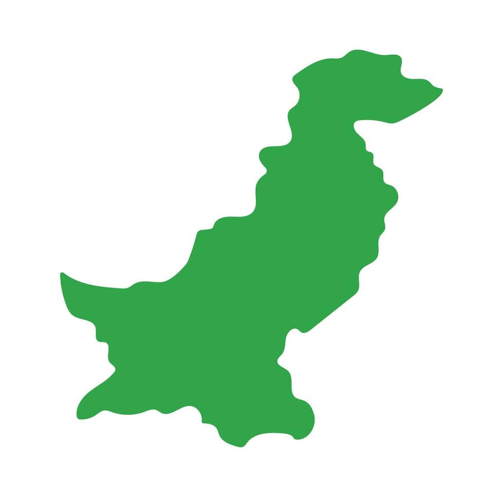 pakistan Karta. pakistan topografi. vektor. vektor
