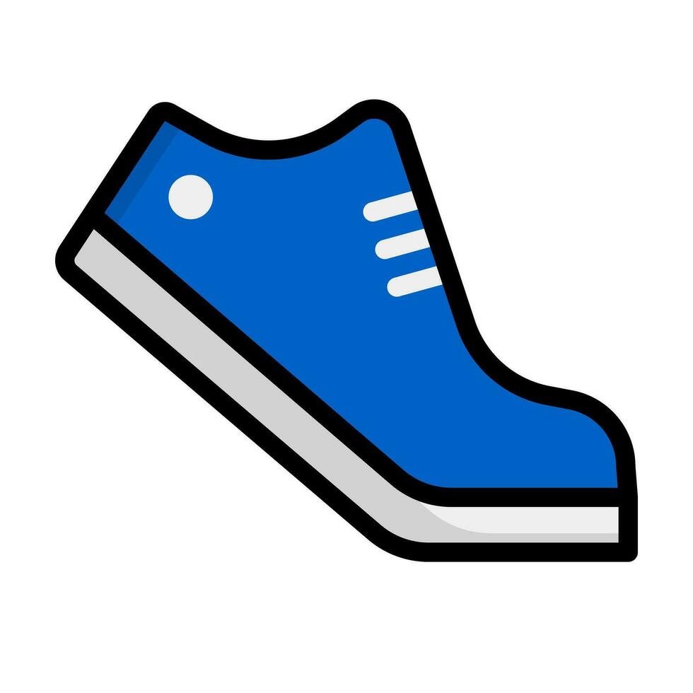 blå sko ikon. sneaker. vektor. vektor