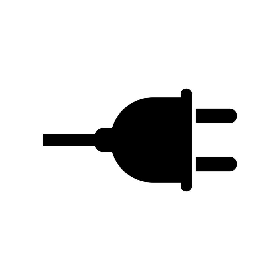 elektrisch Auslauf Silhouette Symbol. Stecker und Adapter Symbol. Vektor. vektor