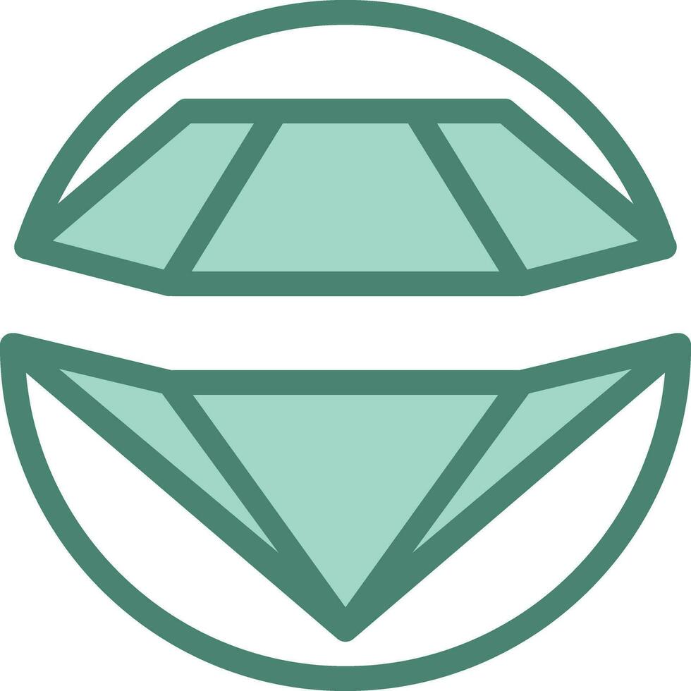 Diamant Symbol Vektor Illustration. eben Design Stil eps 10.