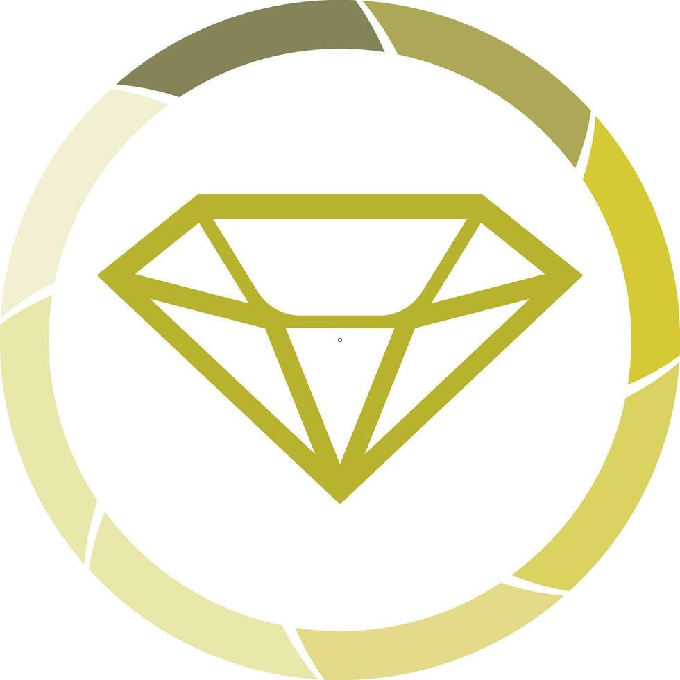 Diamant Symbol Vektor Illustration. eben Design Stil eps 10.