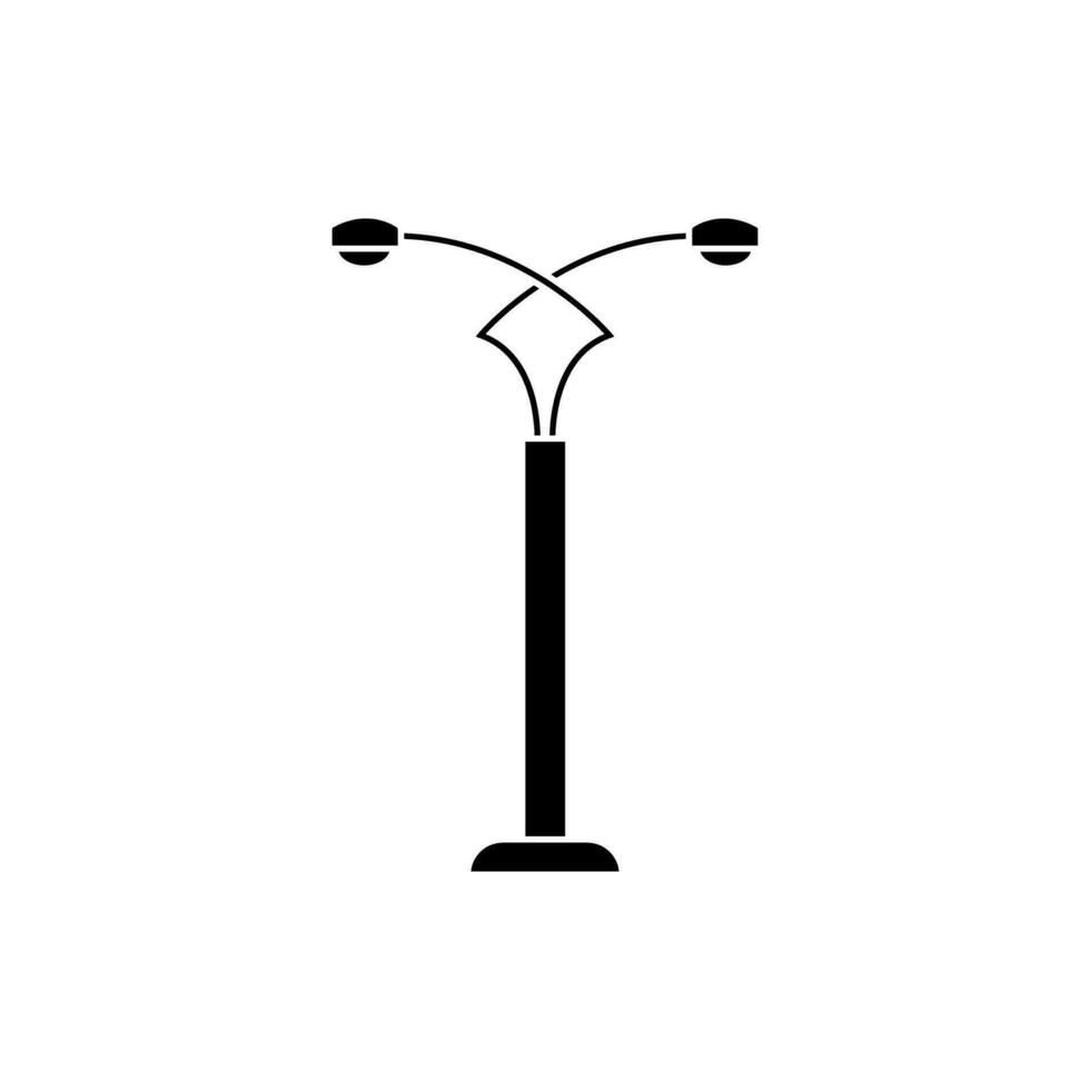 Straße Licht Vektor Symbol. Straße Beleuchtung Illustration unterzeichnen. Taschenlampe Symbol. Lampe Logo.