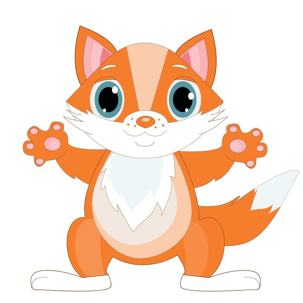 Illustration der süßen Katze vektor