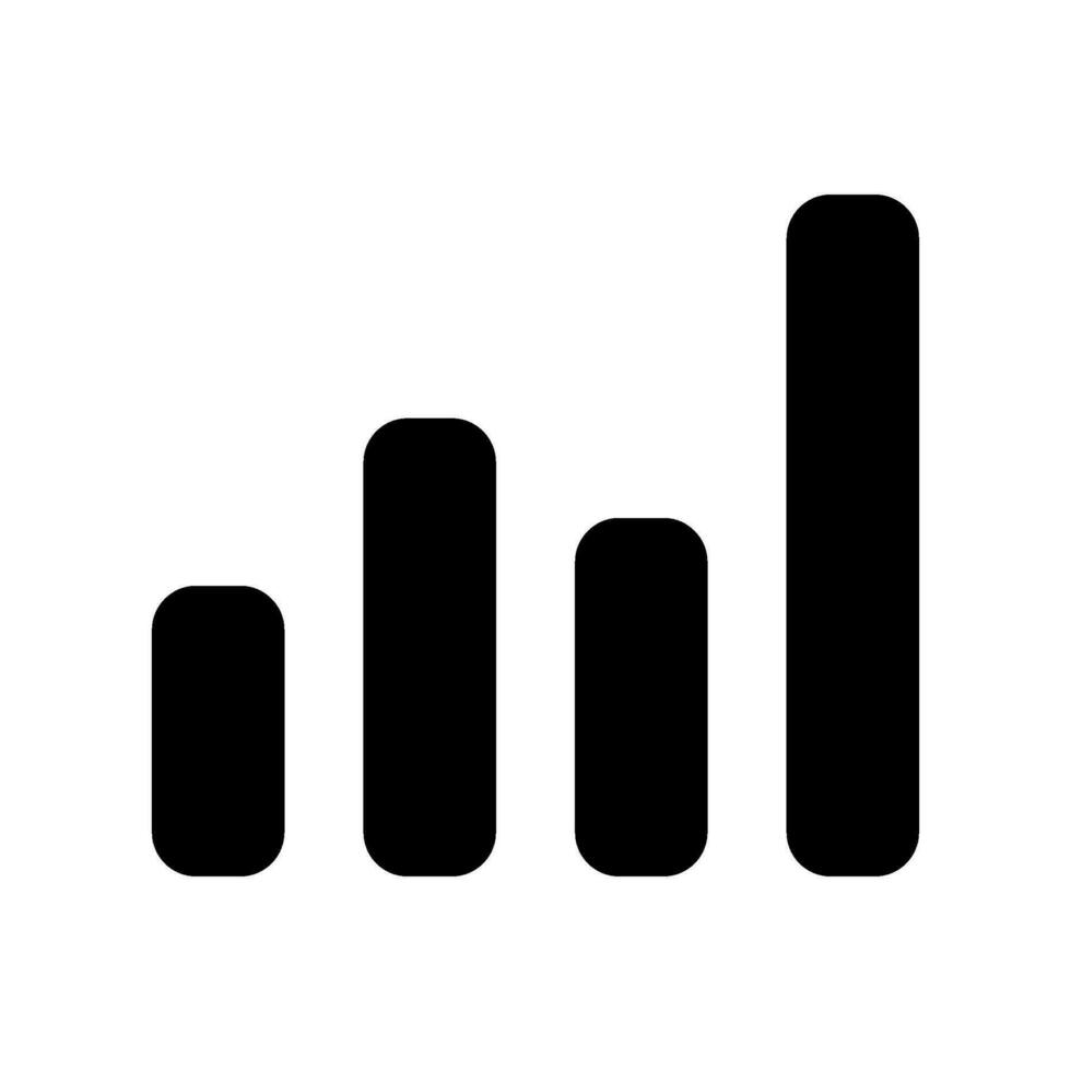 Bar Diagramm Symbol Vektor Symbol Design Illustration