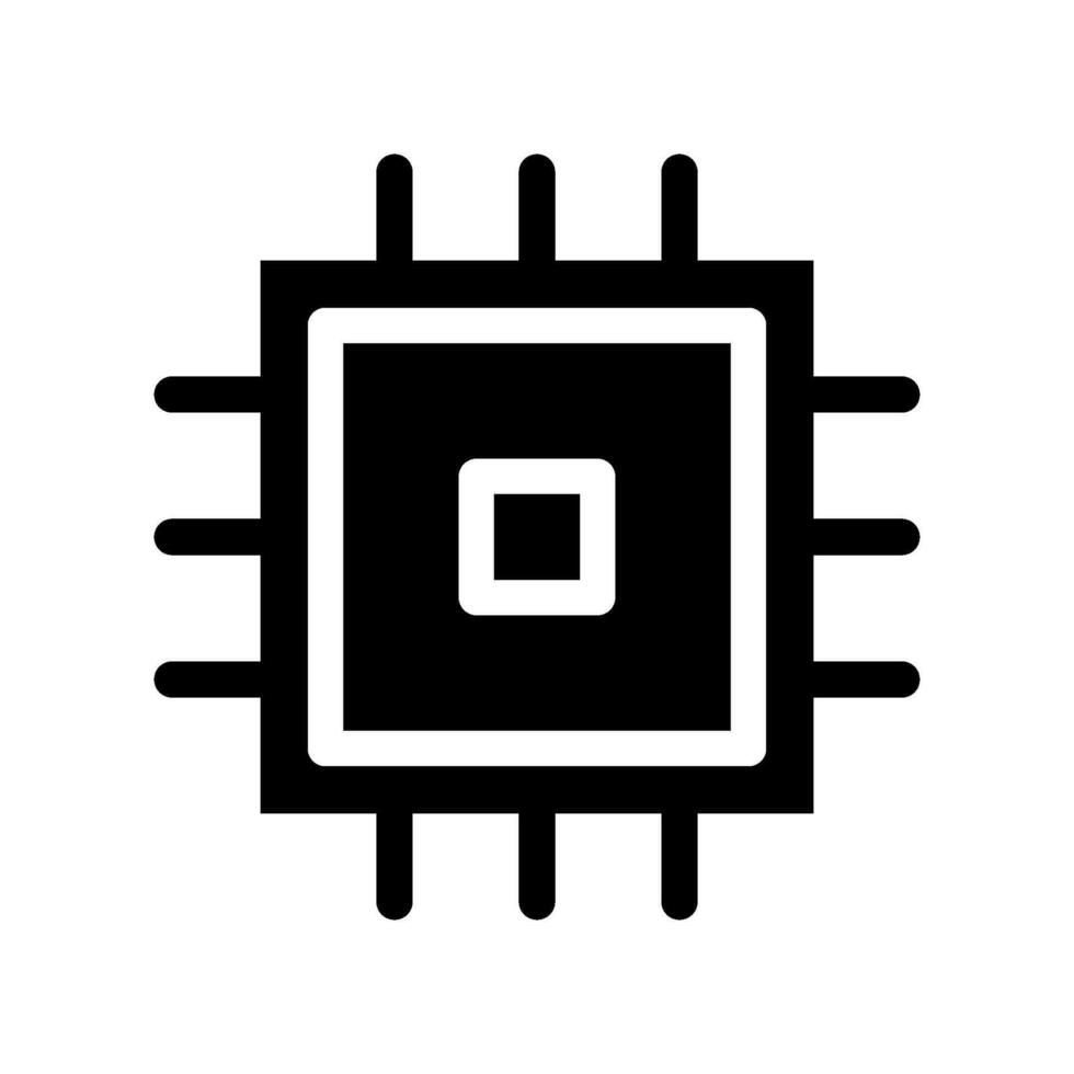 Prozessor Symbol Vektor Symbol Design Illustration