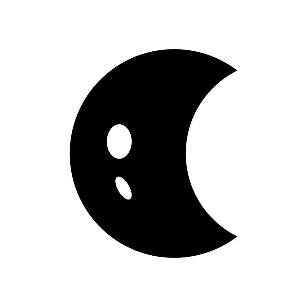Mond Symbol Vektor Symbol Design Illustration