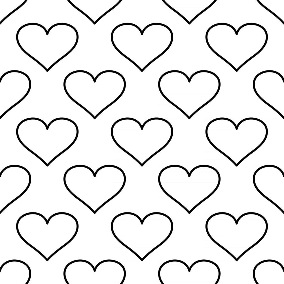 modern banner med sömlösa mönster av hjärtan vektor
