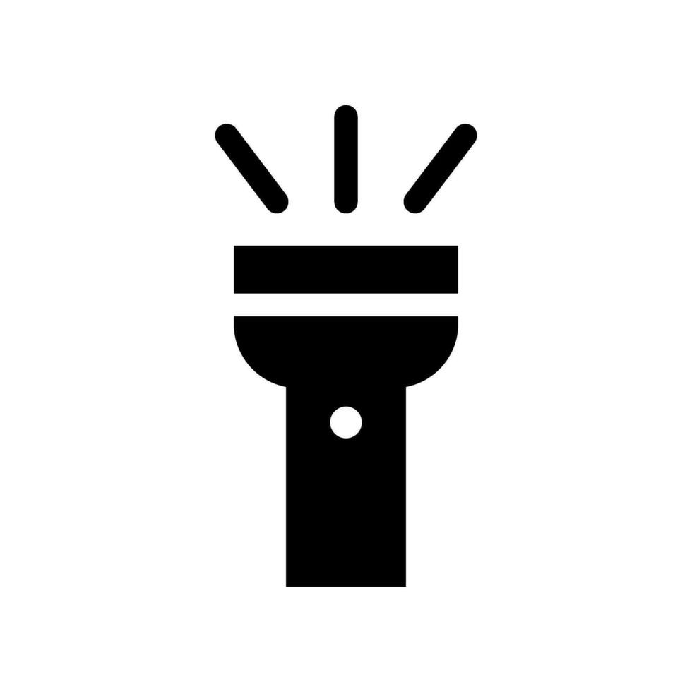 ficklampa ikon vektor symbol design illustration