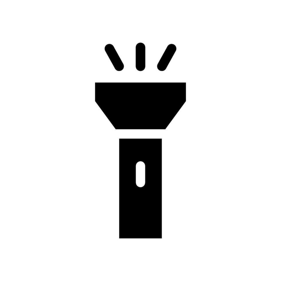 ficklampa ikon vektor symbol design illustration