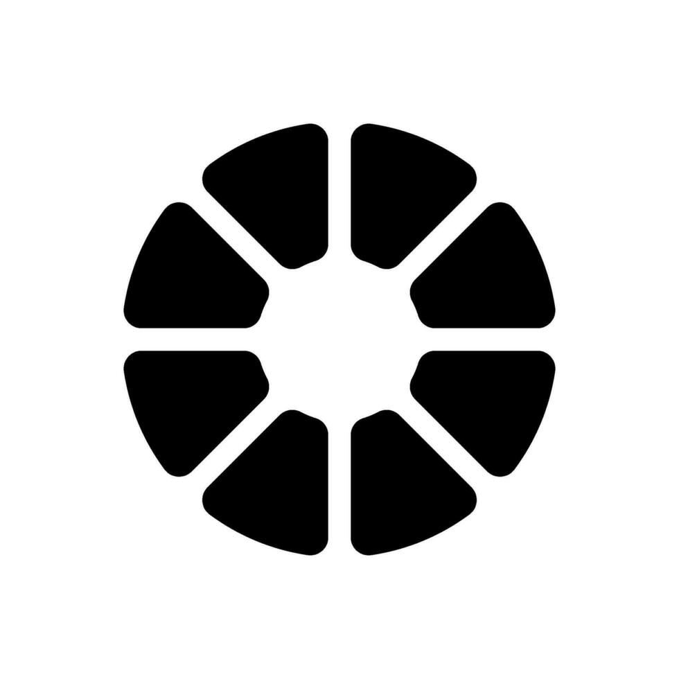 Färg hjul ikon vektor symbol design illustration