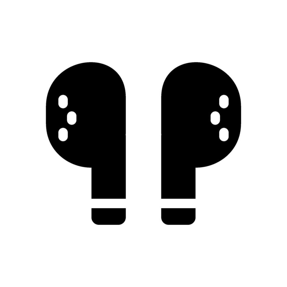 Ohrhörer Symbol Vektor Symbol Design Illustration