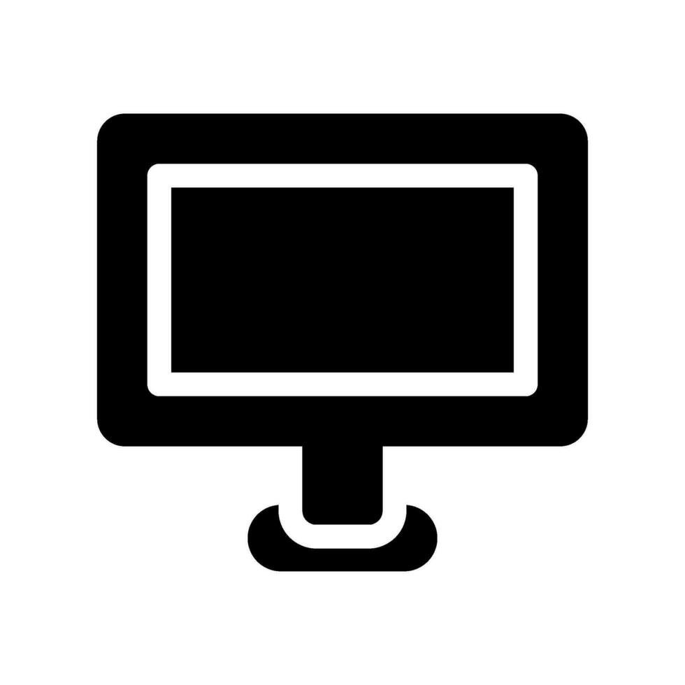 Monitor Symbol Vektor Symbol Design Illustration