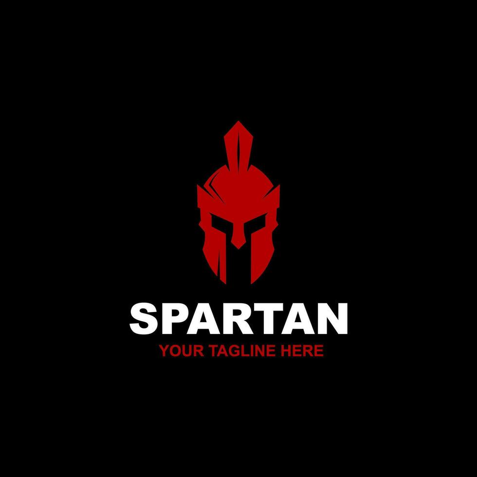 Spartaner Kriegerhelm - Sparta-Masken-Logo-Design, geeignet für Ihre Designanforderungen, Logos, Illustrationen, Animationen usw. vektor