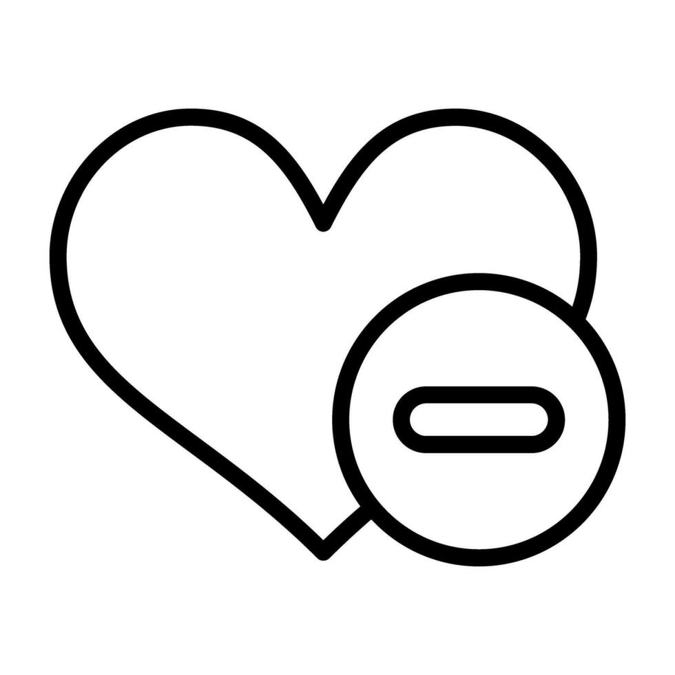 Negativ Liebe Vektor Symbol