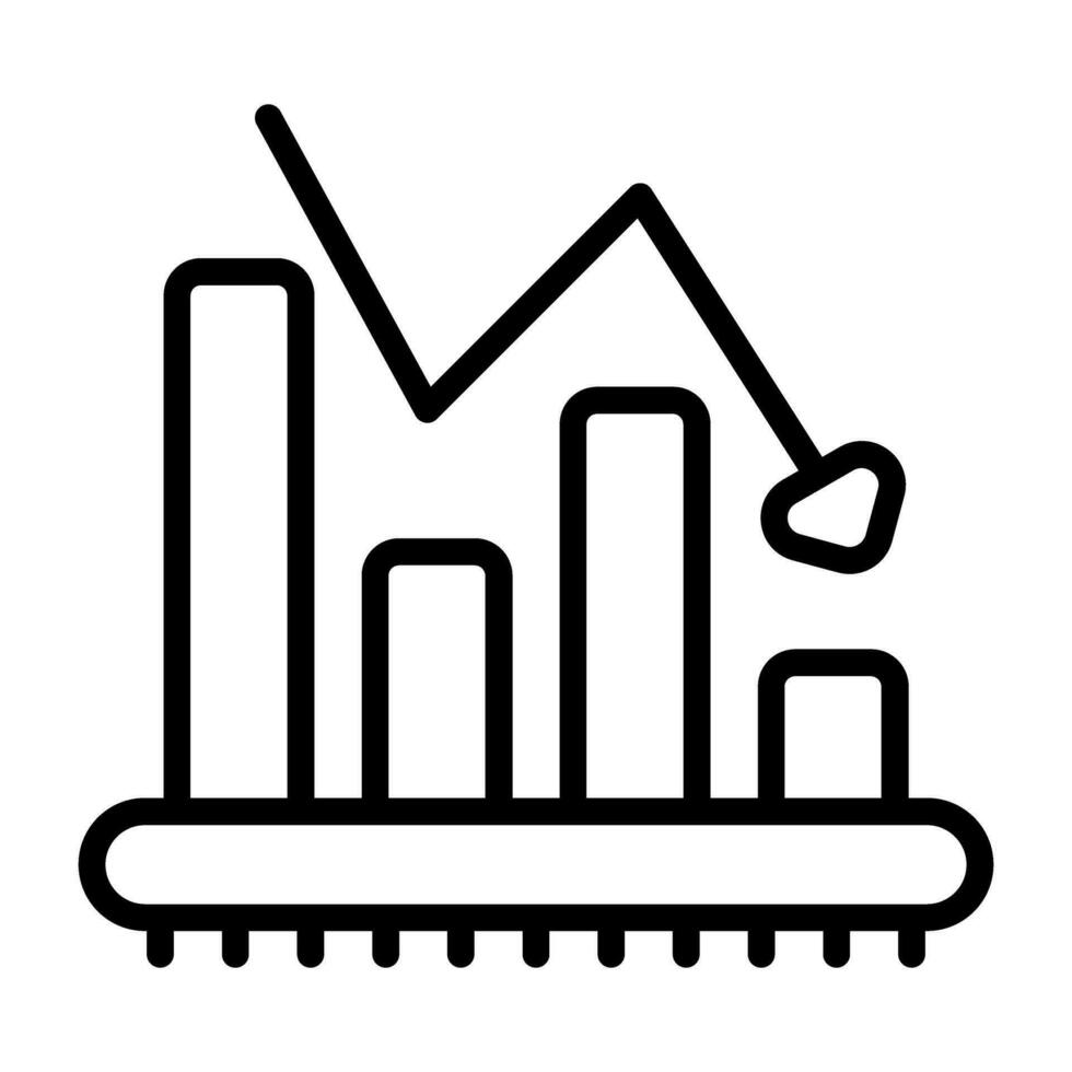 abwandern Analyse Vektor Symbol