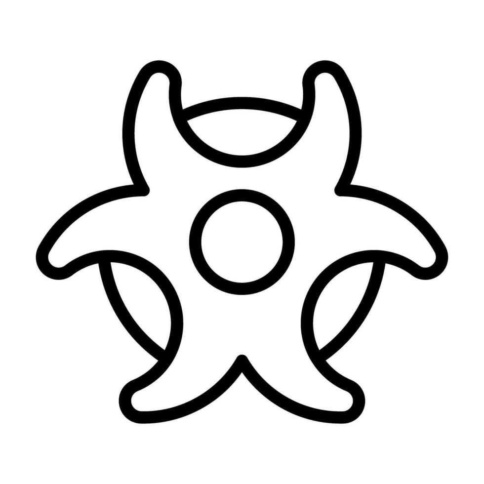 biohazard symbol vektor ikon