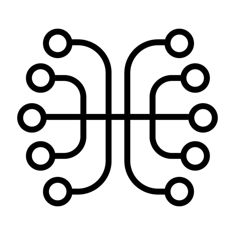 neural Netzwerke Vektor Symbol