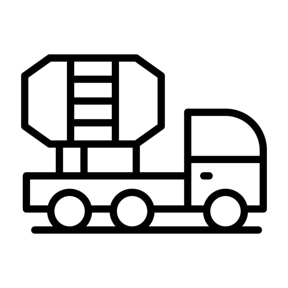 Mischer-LKW-Vektor-Symbol vektor