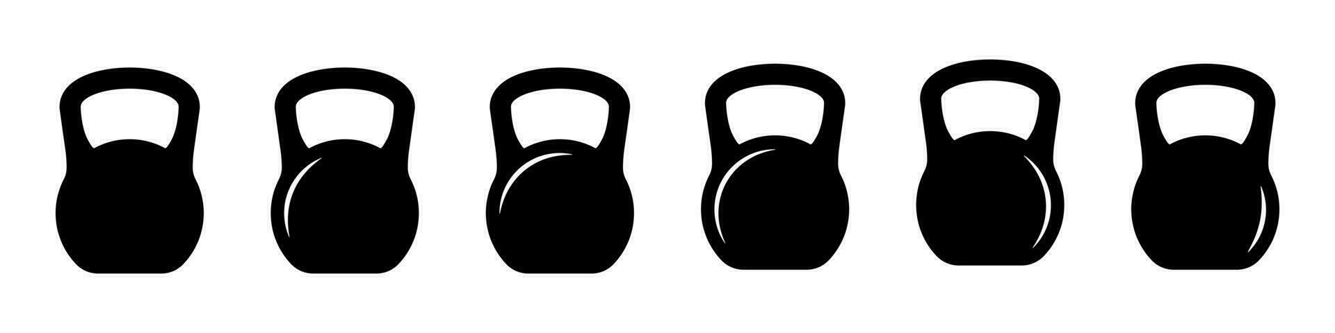 Kettlebell Symbol. Gewicht Symbol, Ausbildung Ausrüstung eben Vektor Symbol zum Übung Apps und Webseiten.