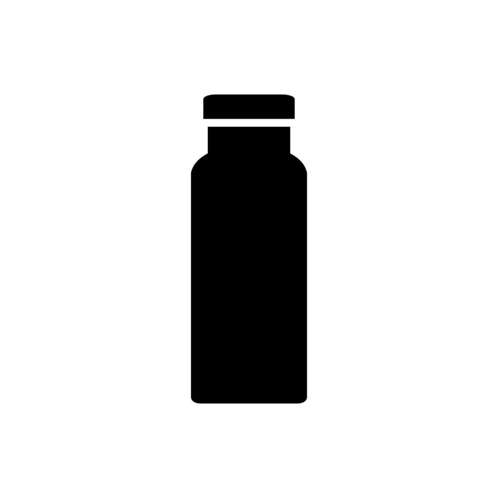 Flasche Vektor Symbol. Thermosflasche Illustration unterzeichnen. Flasche Symbol oder Logo.