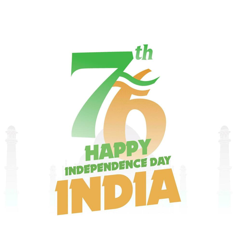 Indien självständighetsdagen vektor