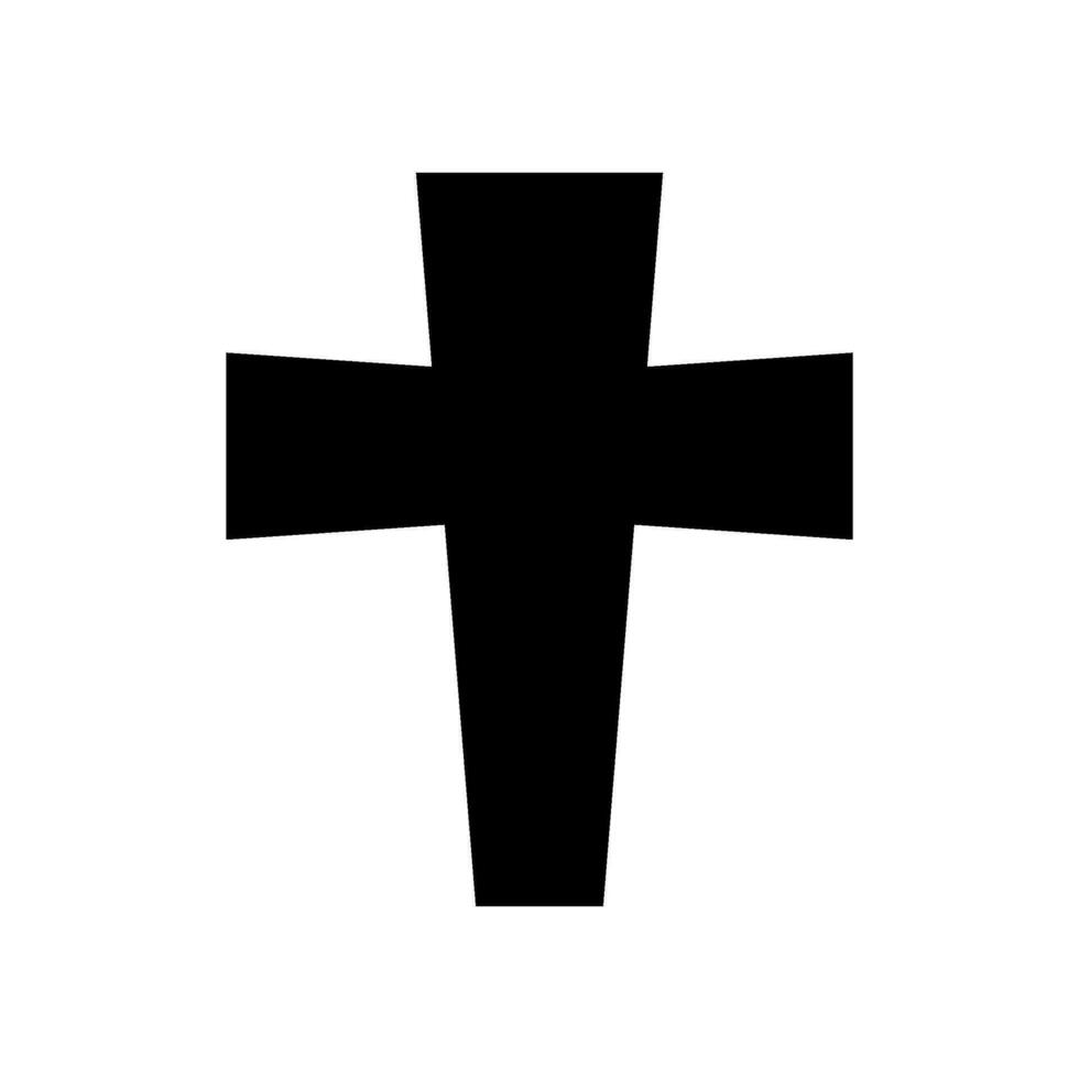 krucifix ikon vektor symbol design illustration