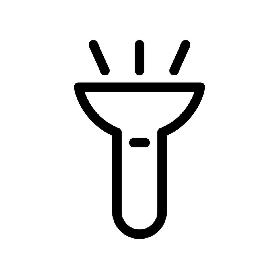 ficklampa ikon vektor symbol design illustration