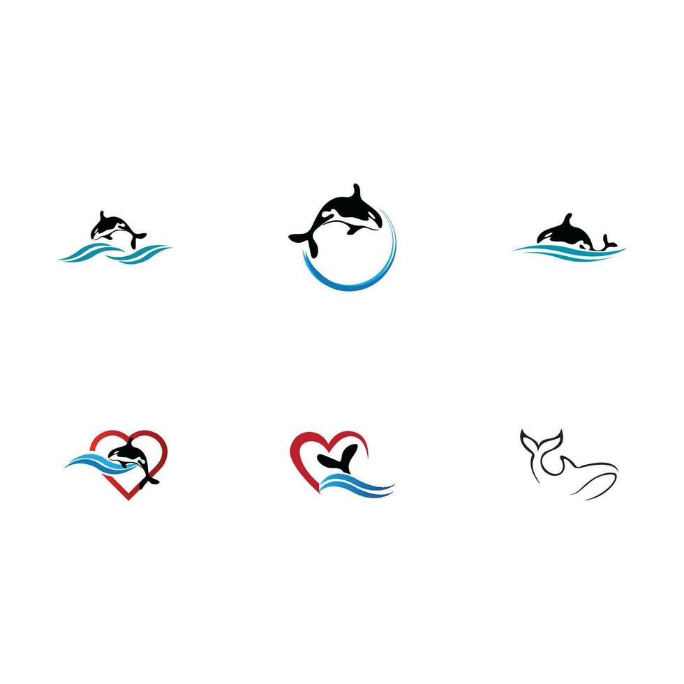 Orca-Wal-Logo vektor