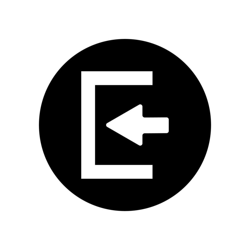 logga in ikon vektor isolerat på vit bakgrund