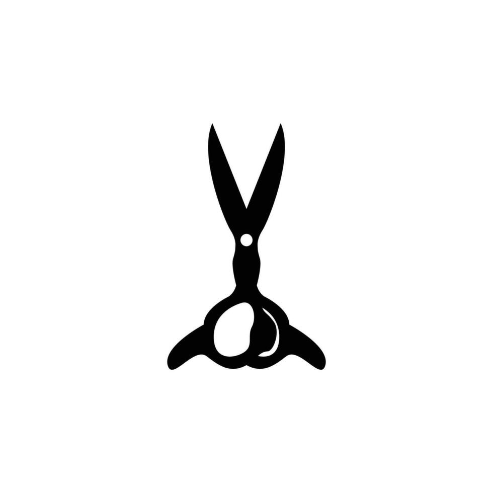 Schere Logo, Schneiden Werkzeuge Vektor, Friseur Rasierer Schere einfach Design, Illustration Vorlage Symbol vektor