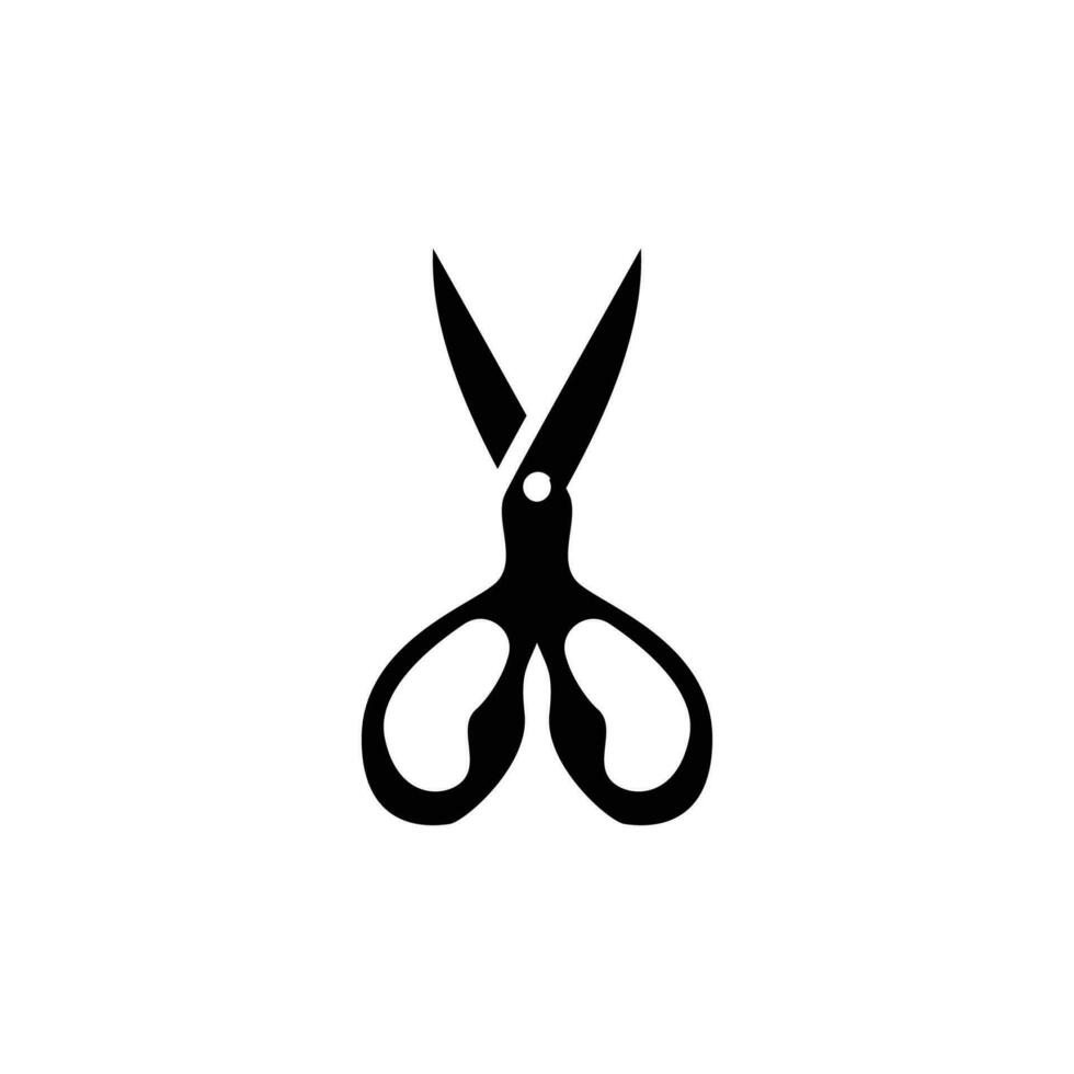 Schere Logo, Schneiden Werkzeuge Vektor, Friseur Rasierer Schere einfach Design, Illustration Vorlage Symbol vektor