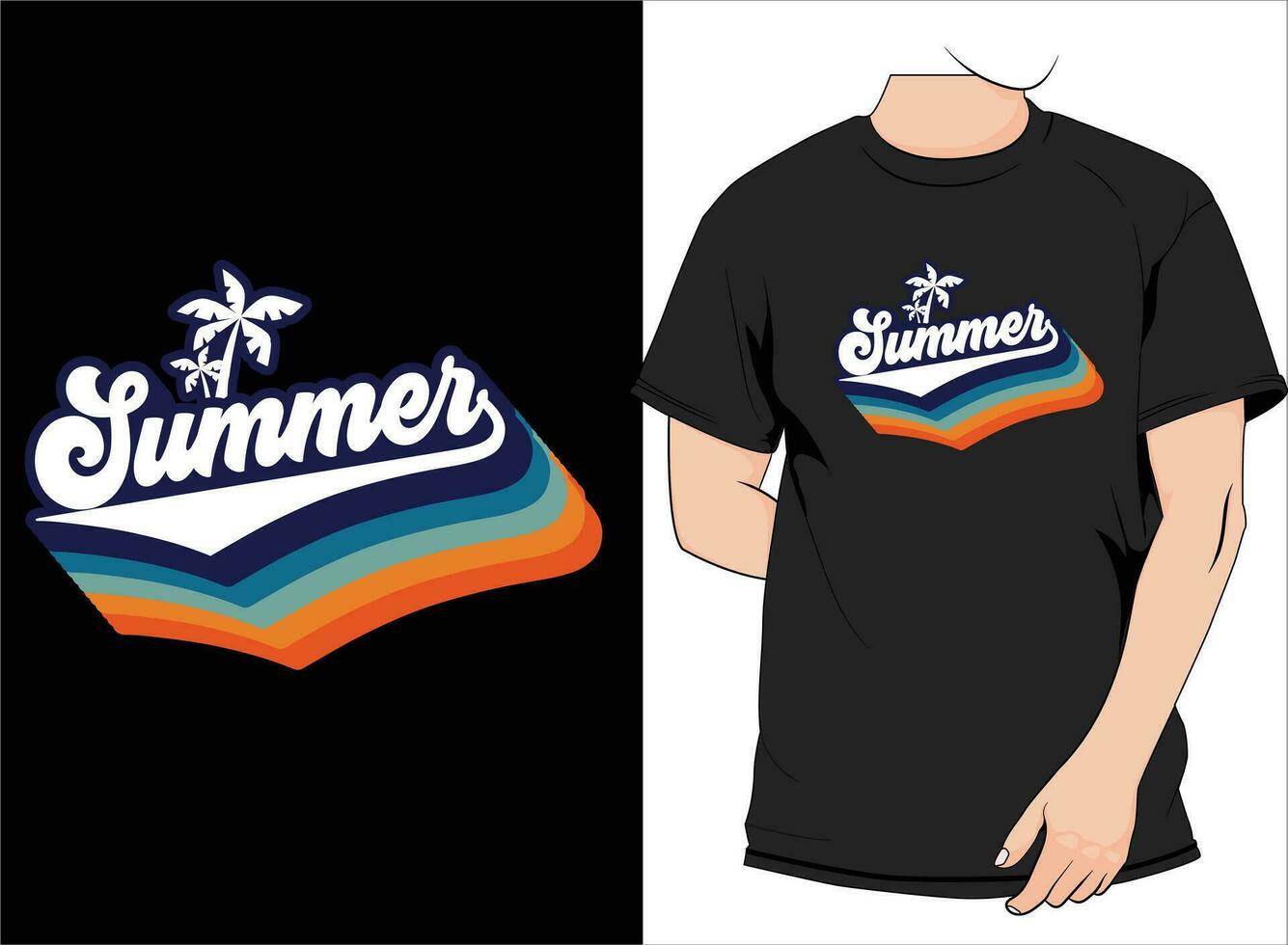 Sommer- T-Shirt Design, Meer Strand T-Shirt Design, Kalifornien Design vektor