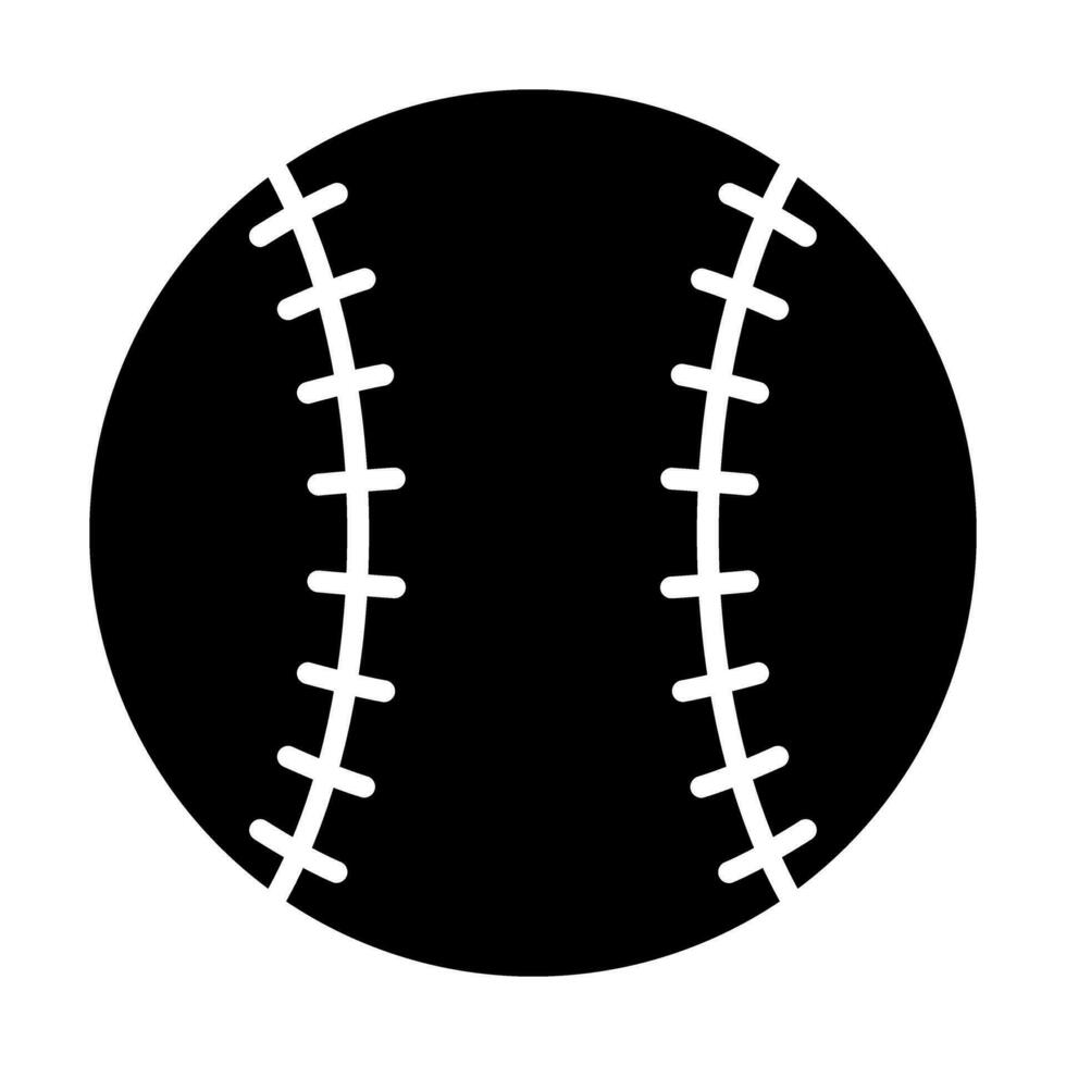 Baseball Vektor Glyphe Symbol Design