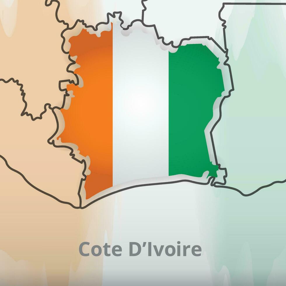 glücklich Unabhängigkeit Tag von cote Divoire, Illustration Hintergrund Design, Land Thema vektor