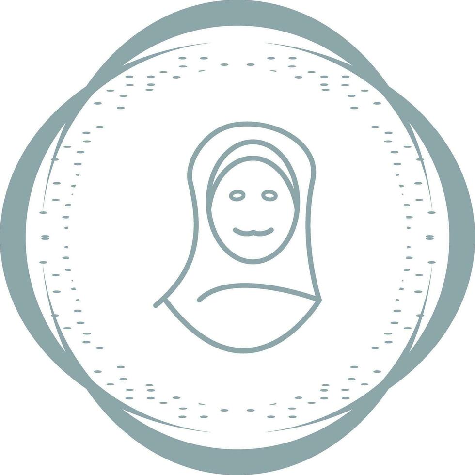 Vektorsymbol für islamische Frauen vektor