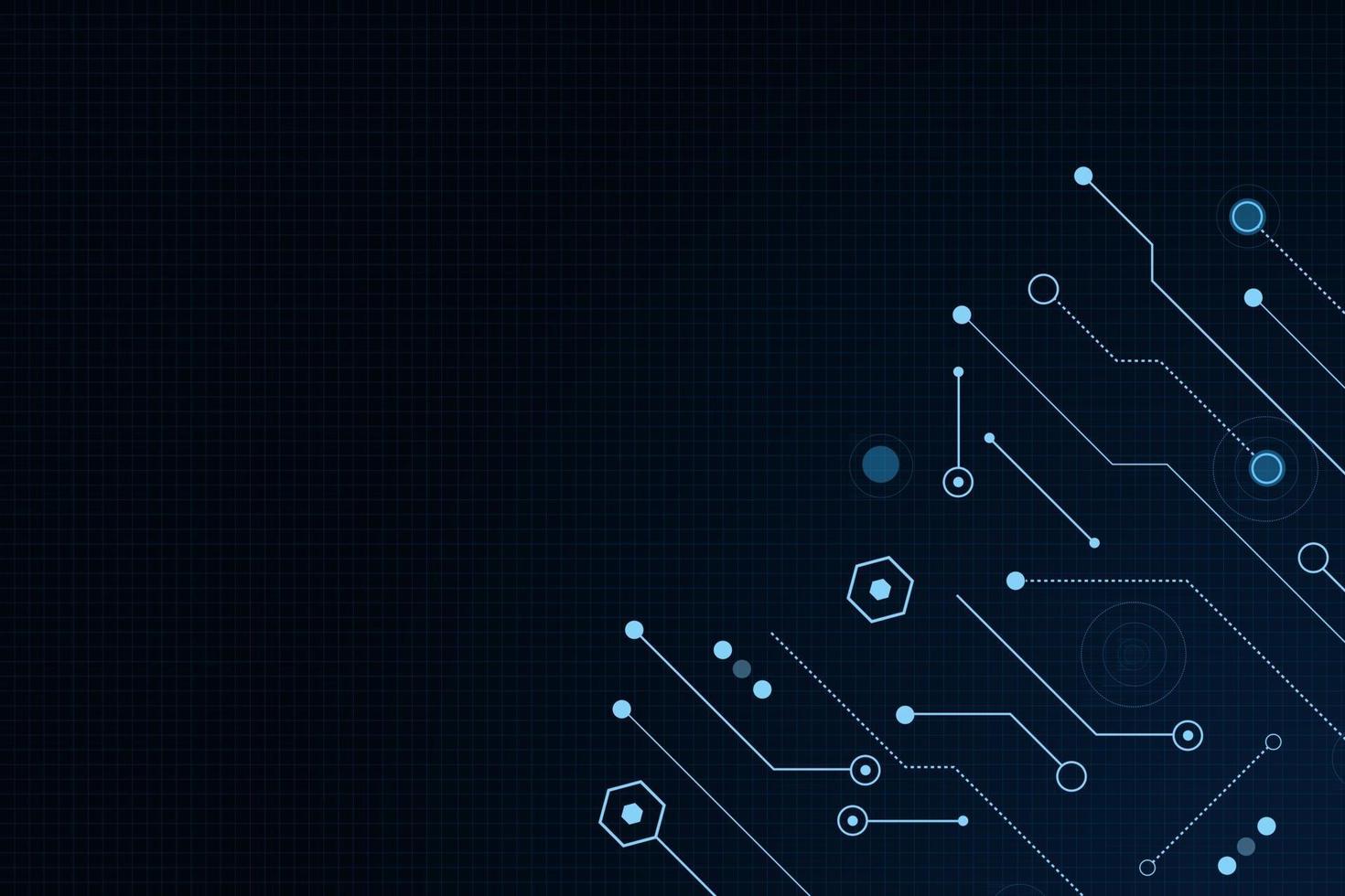 Vektor-futuristischer Technologiehintergrund, elektronisches Motherboard, Kommunikations- und Technikkonzept vektor