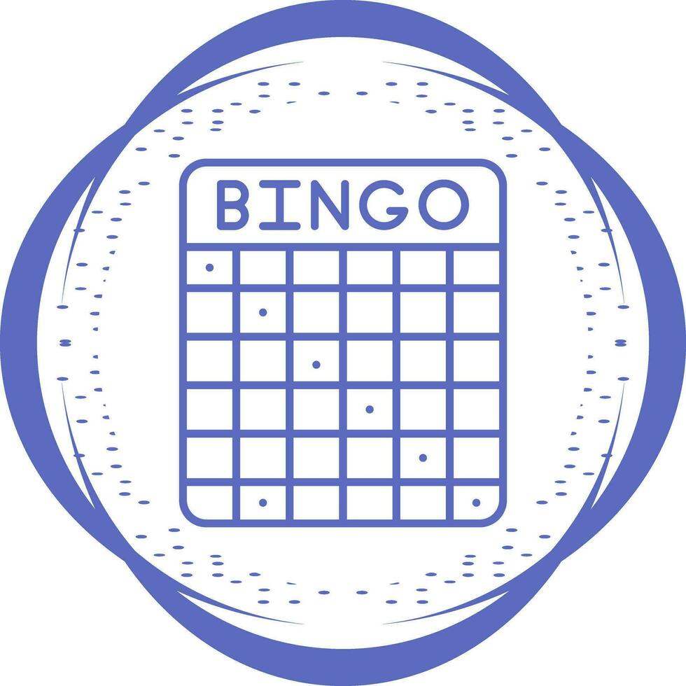 Bingo-Vektor-Symbol vektor