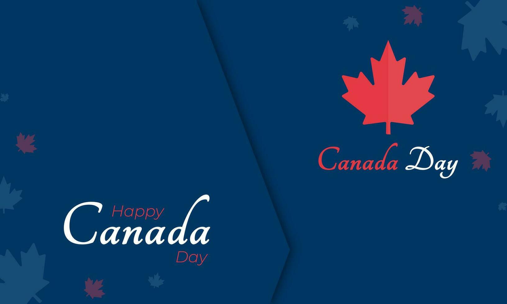 glücklich Kanada Tag Hintergrund oder Banner Design zum Kanada Unabhängigkeit Tag vektor