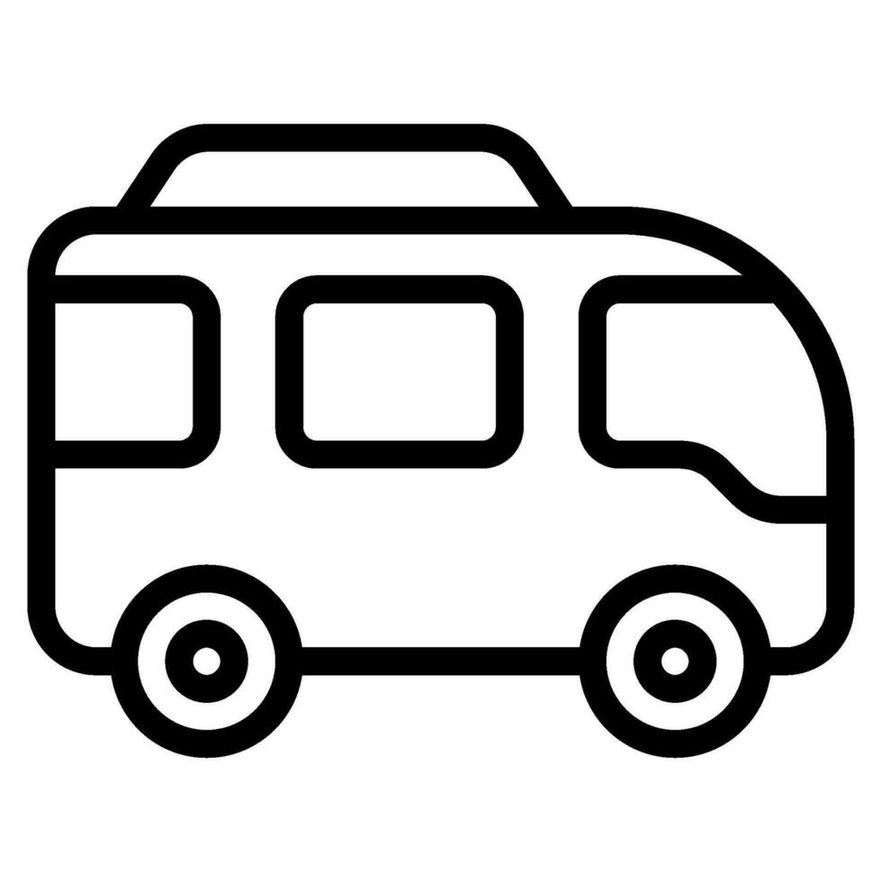 stad Turné buss ikoner vektor