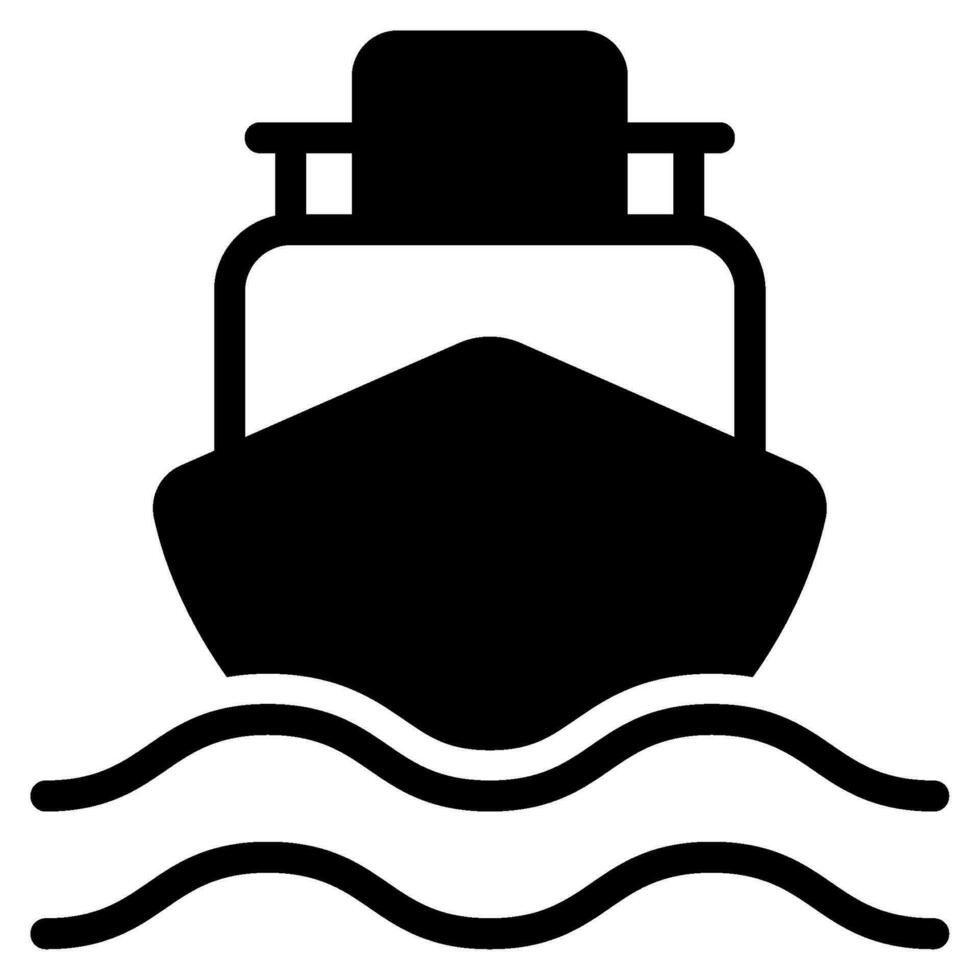 Kreuzfahrt Schiff Symbole vektor