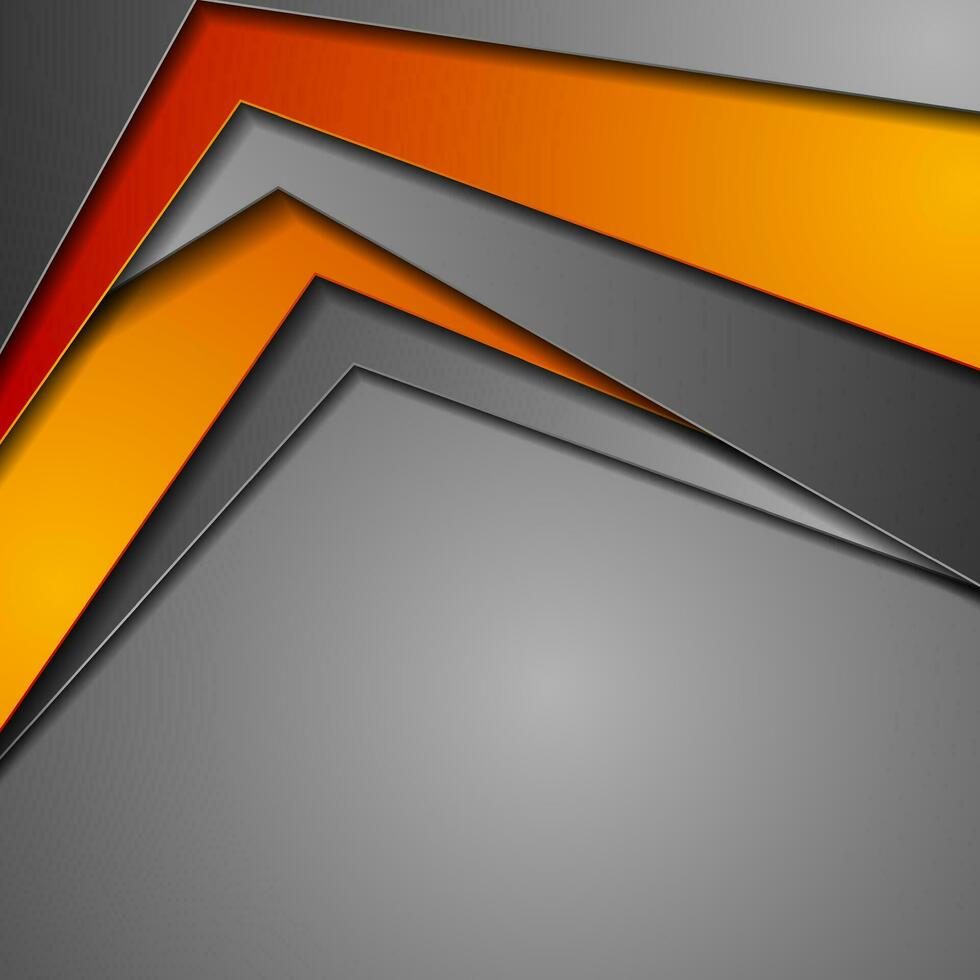 abstrakt Technik Material Orange und grau Hintergrund vektor