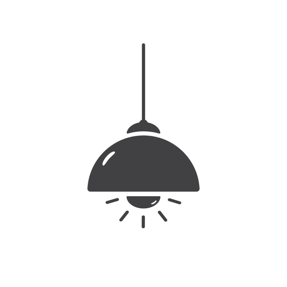 Lampe Symbol Elektrizität Symbol isoliert Vektor Illustration.