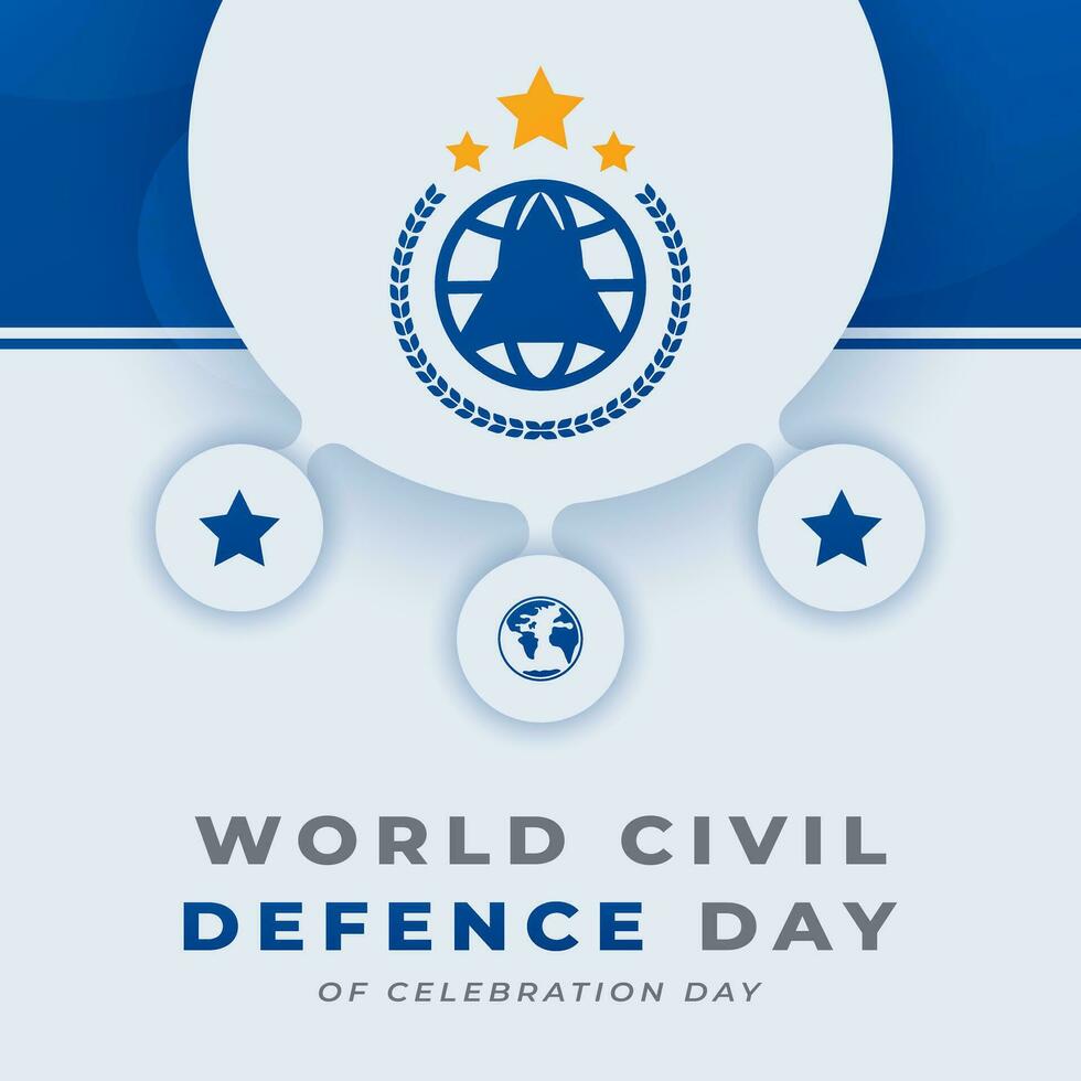 värld civil försvar dag firande vektor design illustration för bakgrund, affisch, baner, reklam, hälsning kort