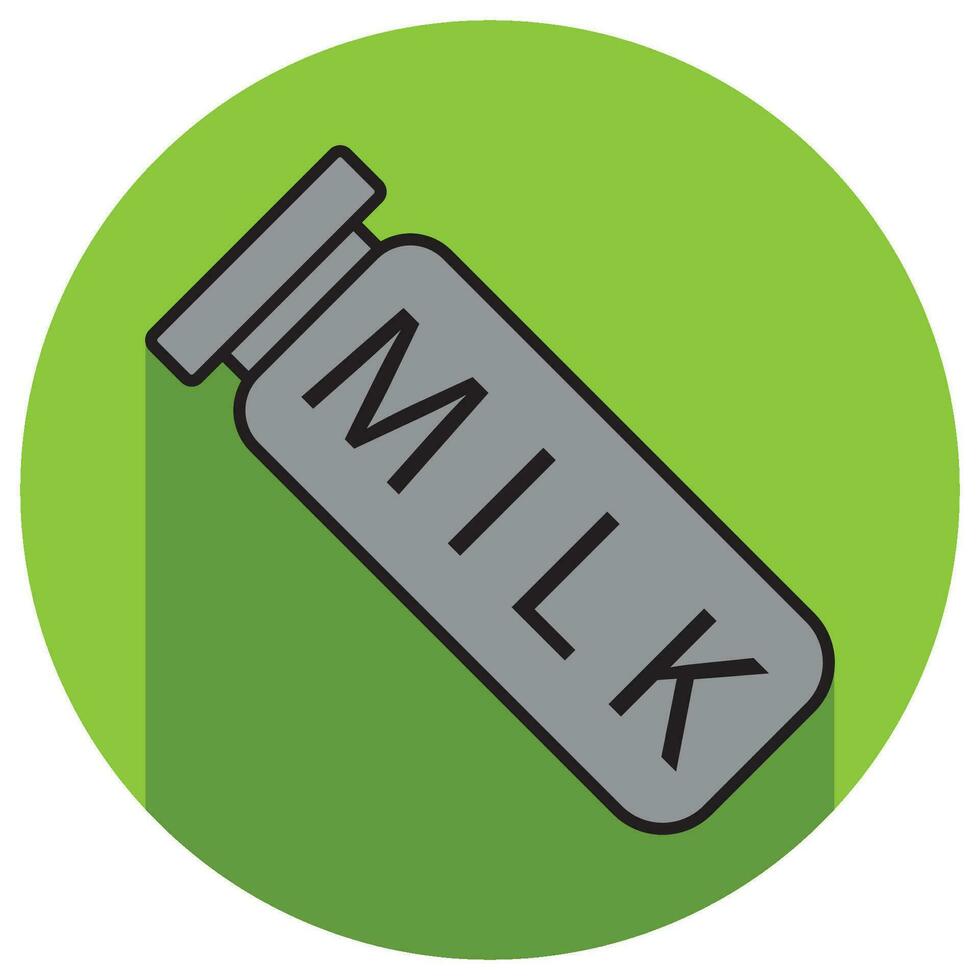 Symbolvektor für Milchflaschen vektor