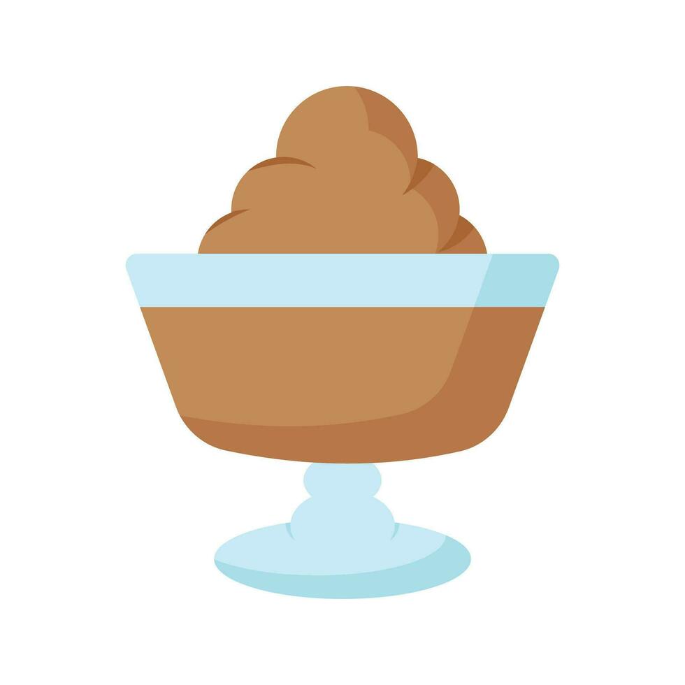 skaffa sig håll på detta vackert designad ikon av choklad pudding i modern stil vektor