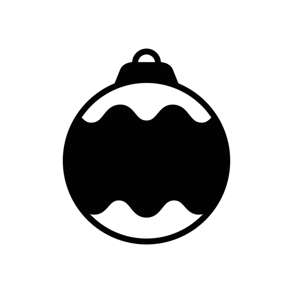 Weihnachten Ball - - Ornament Symbol Vektor Design Vorlage im Weiß Hintergrund