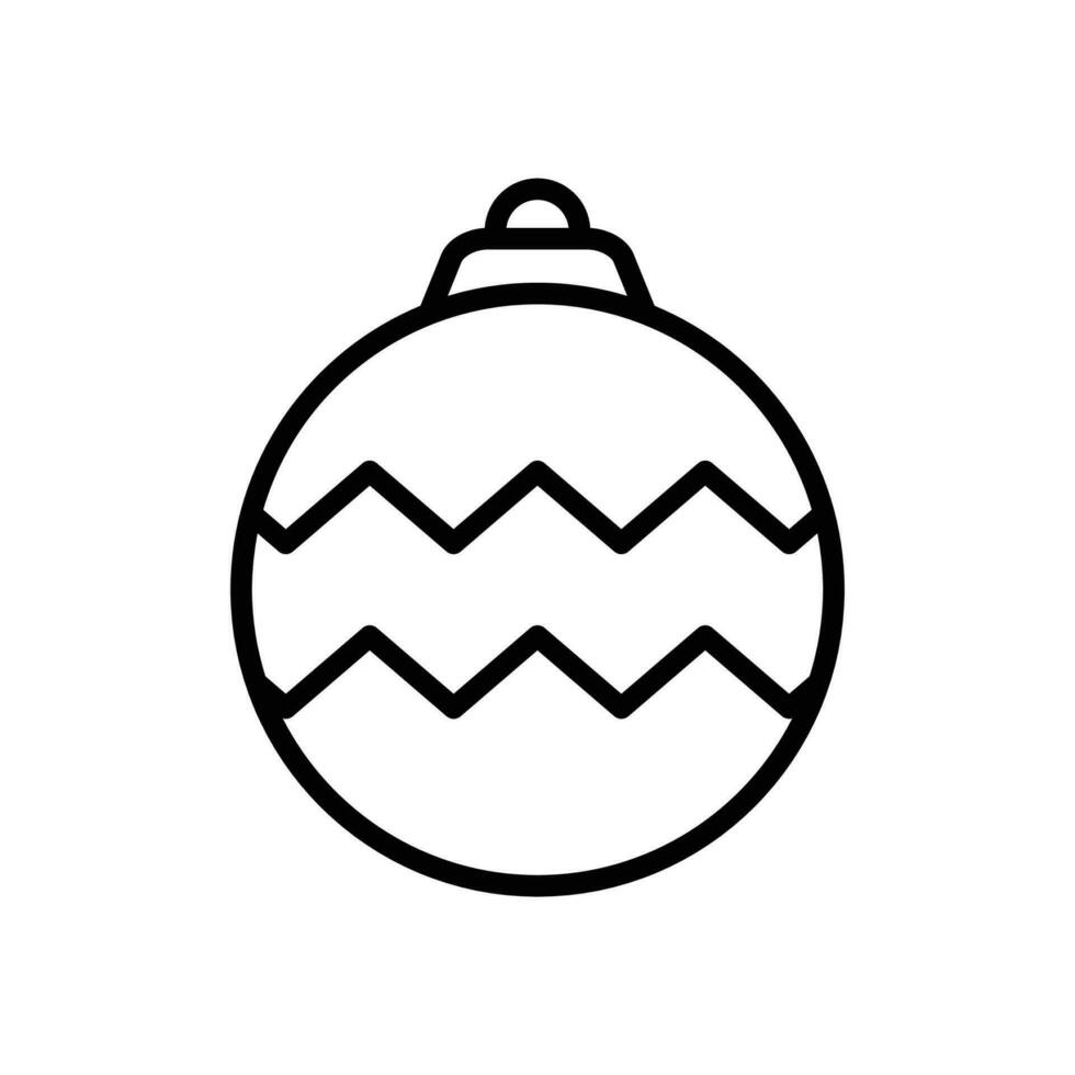 Weihnachten Ball - - Ornament Symbol Vektor Design Vorlage im Weiß Hintergrund